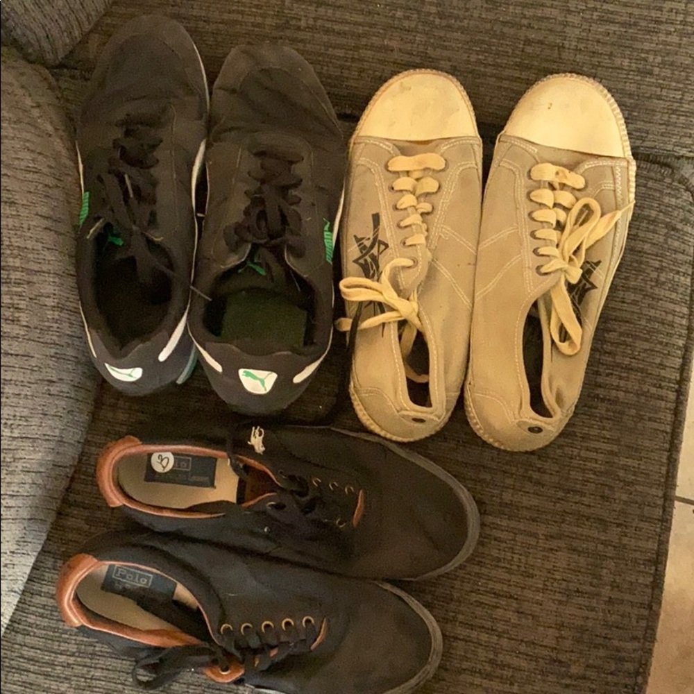 Three (3) pairs of men’s sneakers size 14